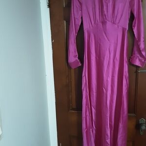 ASOS satin  Pink Maxi Dress Size 4